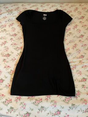 Black mini dress
